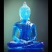 Bouddha "Dhyani-Mudra" Bleu ou Violet