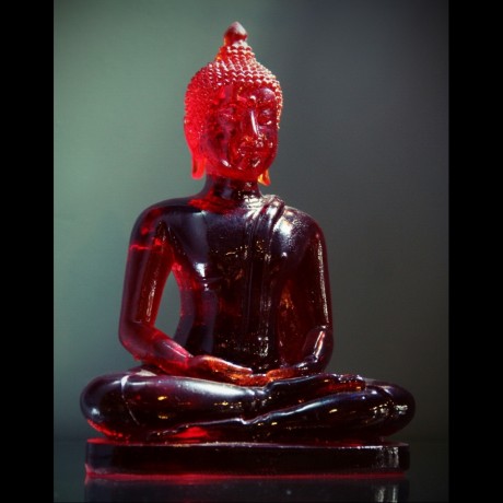 Bouddha "Dhyani-Mudra" Rouge ou Rose