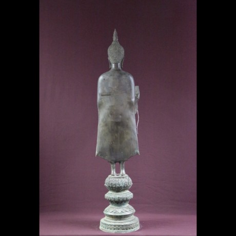 Bouddha bronze debout main devant